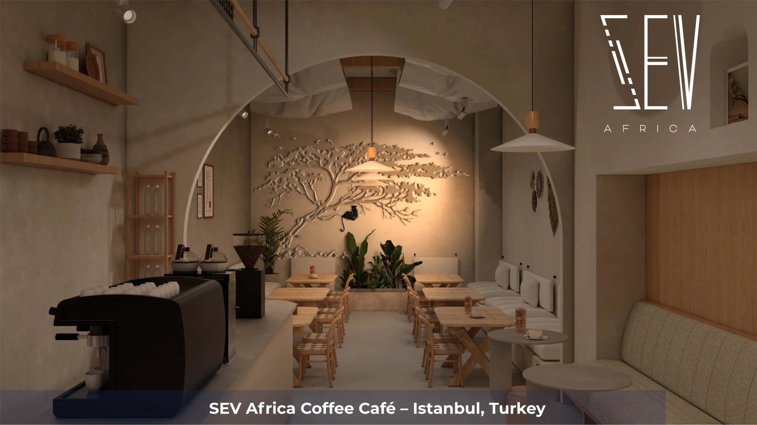 SEV Africa Coffee Café Storefront Design